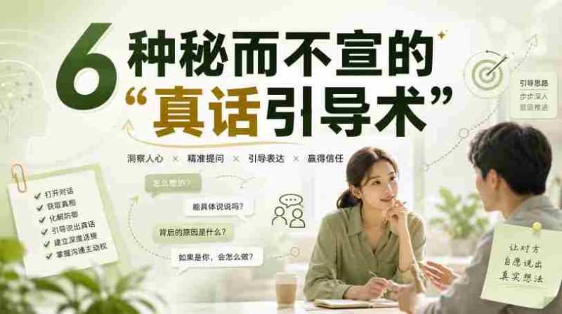 付费文章：6种秘而不宣的“真话引导术”-有道网创