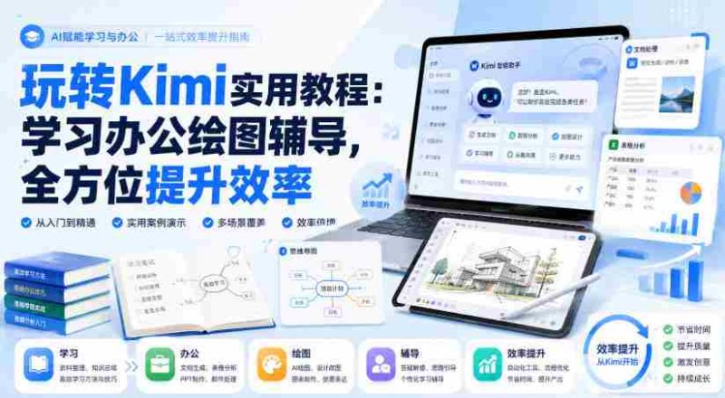 玩转Kimi实用教程：学习办公绘图辅导，全方位提升效率-有道网创