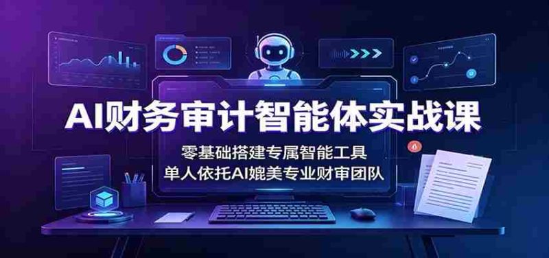 AI财务审计智能体实战课:零基础搭建专属智能工具,单人依托AI媲美专业财审团队-有道网创