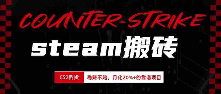 (19918期)steam搬砖,倒卖cs2饰品,达到月化20%+的收益,真正的靠谱可落地长期项目-有道网创