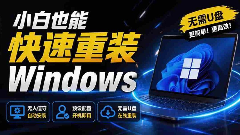 (19747期)免U盘重装!这工具让小白也可快速重装 Windows,支持无人值守配置,数据无忧 CmzPrep_Rev2-有道网创
