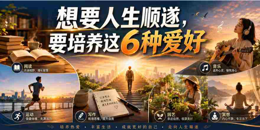 公众号付费文章:想要人生顺遂,要培养这6种爱好