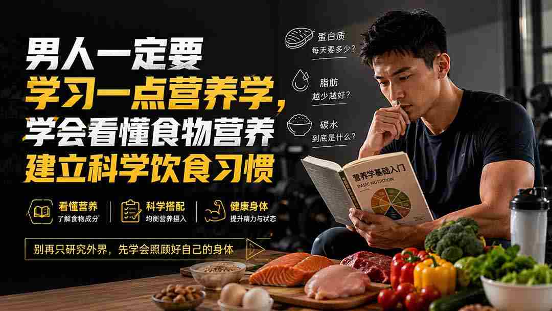 （20055期）付费文章：男人一定要学习一点营养学，学会看懂食物营养建立科学饮食习惯-有道网创