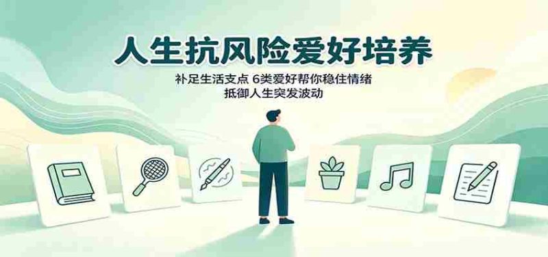 人生抗风险爱好培养：补足生活支点，6类爱好帮你稳住情绪，抵御人生突发波动-有道网创