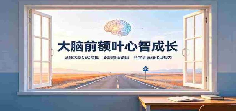 大脑前额叶心智成长:读懂大脑CEO功能,识别损伤诱因,科学训练强化自控力-有道网创