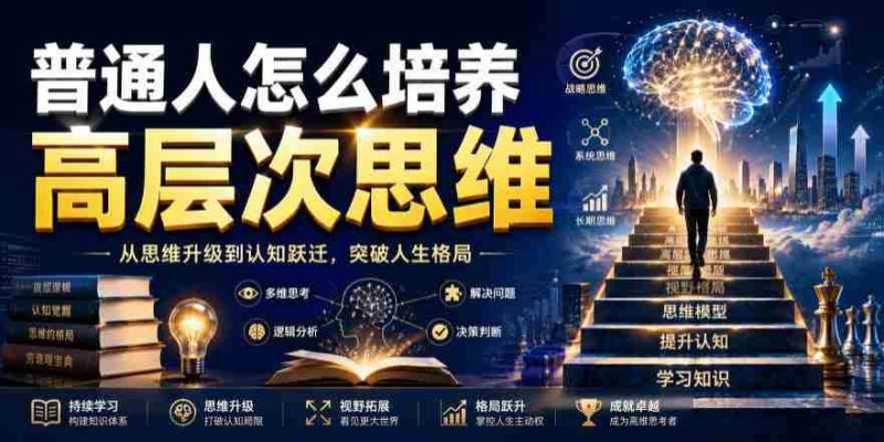 公众号付费文章:普通人怎么培养高层次思维-有道网创