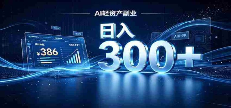 2026 AI轻资产风口,Token中转站小白可入局,日入300+-有道网创
