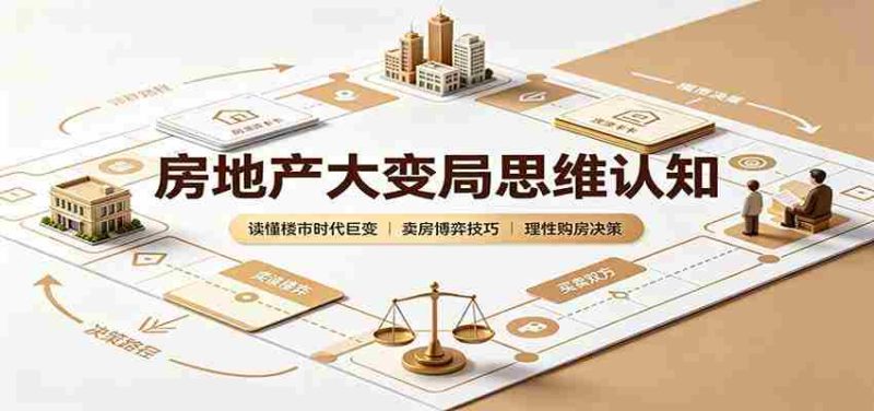 房地产大变局思维认知:读懂楼市时代巨变,卖房博弈技巧,理性购房决策-有道网创