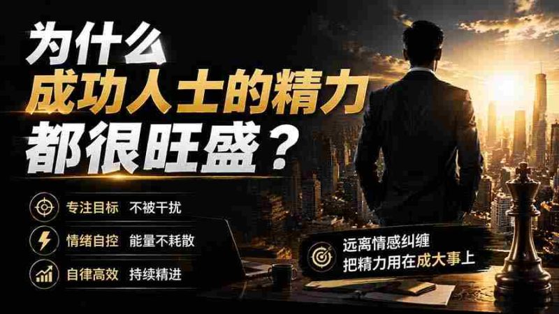 （19754期）付费文章：为什么成功人士的精力都很旺盛？-有道网创