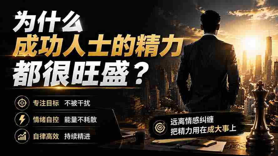 （19754期）付费文章：为什么成功人士的精力都很旺盛？-有道网创