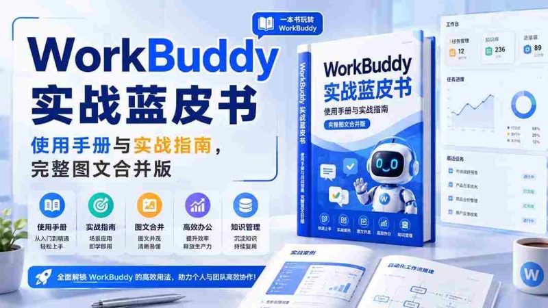 (20106期)WorkBuddy实战蓝皮书,使用手册与实战指南,完整图文合并版-有道网创
