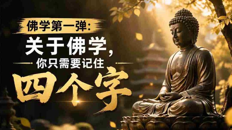 (19728期)付费文章:佛学第一弹:关于佛学,你只需要记住四个字-有道网创