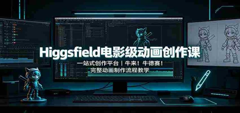 Higgsfield电影级动画创作课:一站式创作平台,牛来!牛德赛!完整动画制作流程教学-有道网创