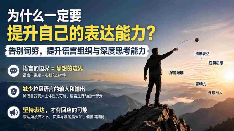 (20070期)付费文章:为什么一定要提升自己的表达能力?告别词穷,提升语言组织与深度思考能力-有道网创