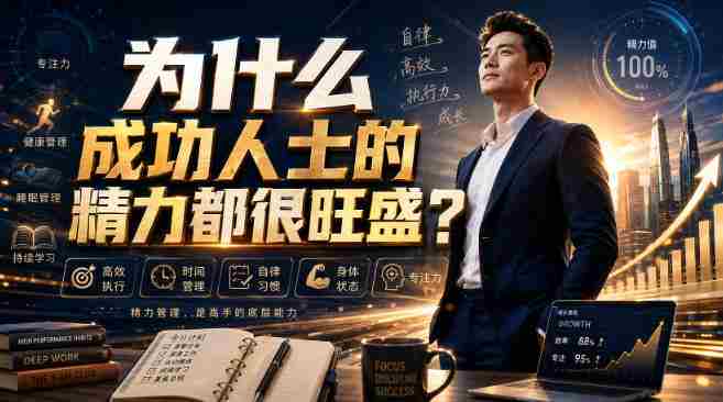 付费文章：为什么成功人士的精力都很旺盛？-有道网创