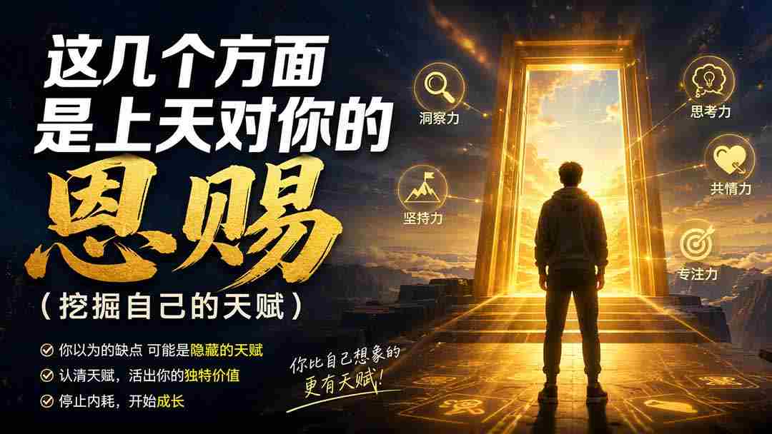 （19964期）付费文章：这几个方面是上天对你的恩赐（挖掘自己的天赋）-有道网创