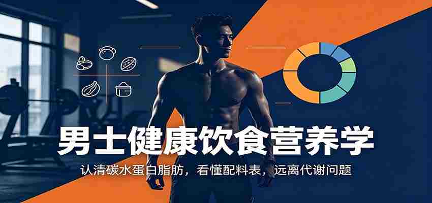男士健康饮食营养学：认清碳水蛋白脂肪，看懂配料表，远离代谢问题-有道网创