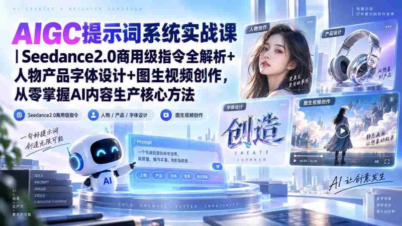 探索AIGC技巧:Seedance2.0商用指令深度剖析,解锁AI内容创作与设计艺术-有道网创