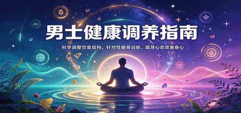 男性养生秘籍：合理膳食搭配，精准运动锻炼，调节心情，全方位呵护身心健康-有道网创