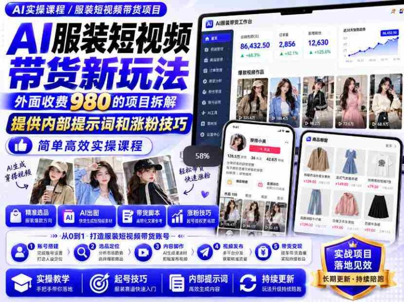 揭秘：独家放送！仅需980元，轻松学会AI快手带货神器，高效制作爆款短视频，一分钟即可上手！-有道网创