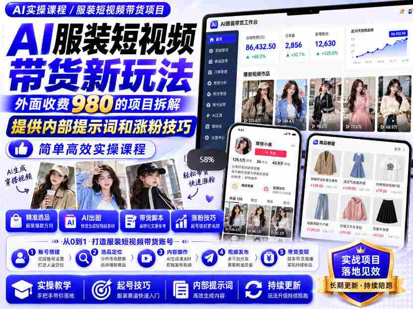 揭秘：独家放送！仅需980元，轻松学会AI快手带货神器，高效制作爆款短视频，一分钟即可上手！-有道网创