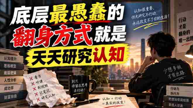 付费文章:底层最愚蠢的翻身方式就是天天研究认知-有道网创
