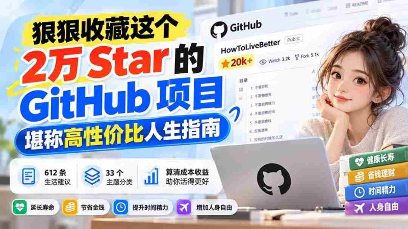 揭秘：这款拥有2万星标的GitHub项目，成为超值人生攻略宝典！-有道网创