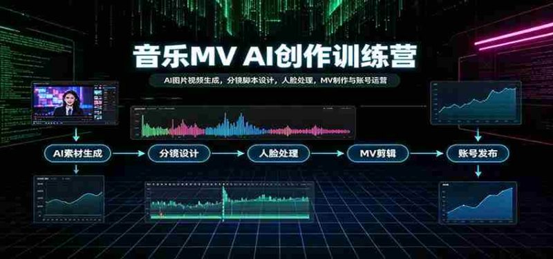 AI赋能音乐MV制作:从AI图像视频生成到账号运营全攻略-有道网创