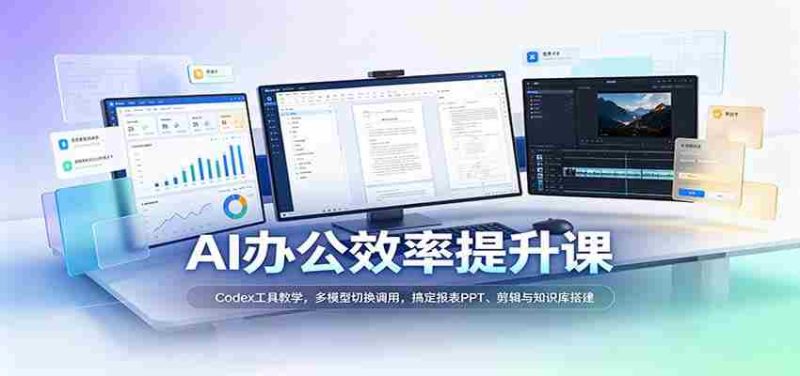 解码AI办公加速秘籍:Codex实操教程,灵活运用多模型,轻松驾驭报表PPT制作、视频剪辑及知识库构建-有道网创
