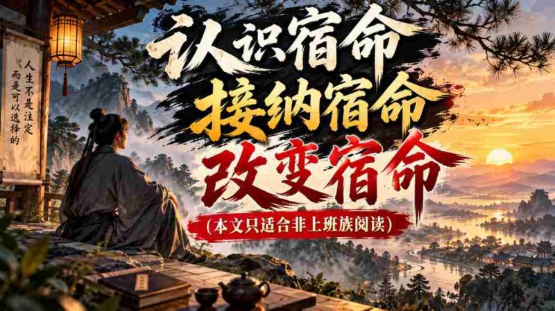 探寻宿命真谛:接纳与改变之道(专为非职场人士量身定制)-有道网创