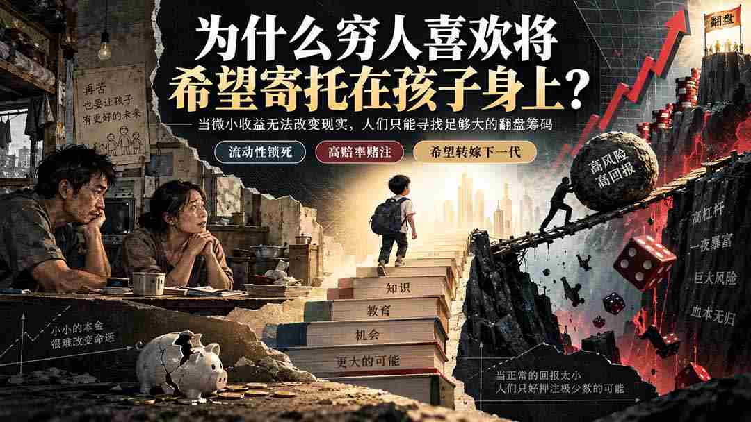 （20318期）社群精品文章：为什么穷人喜欢将希望寄托在孩子身上？-有道网创