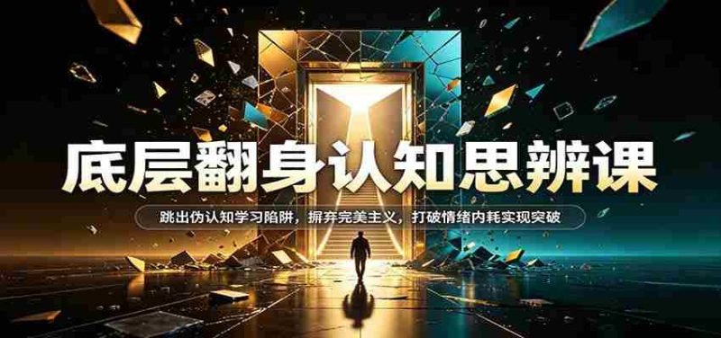 认知逆袭秘籍:挣脱伪观念束缚,告别极致追求,破解情绪困境,迈向突破之道-有道网创