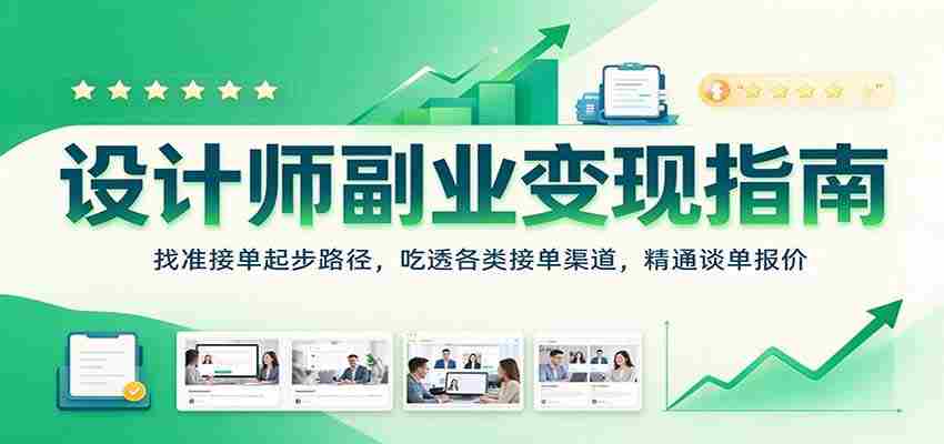揭秘设计师副业盈利之道：探寻接单起点，掌握多样接单途径，精通谈判与报价技巧-有道网创