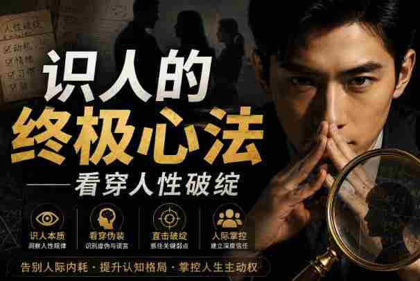 付费文章:识人的终极心法——看穿人性破绽-有道网创