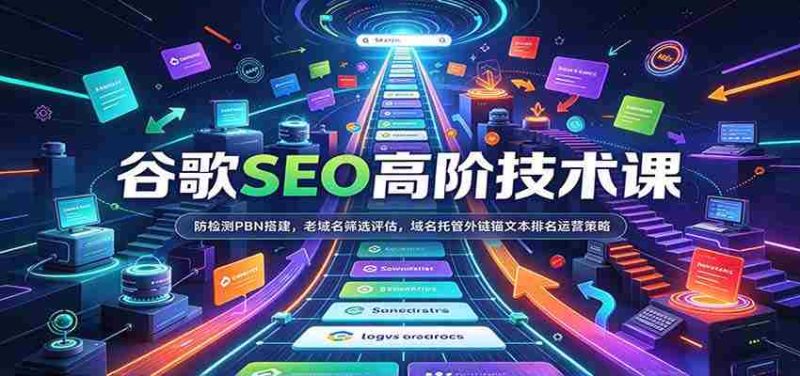 谷歌SEO高阶技术课:防检测PBN搭建,老域名筛选评估,域名托管外链锚文本排名运营策略-有道网创