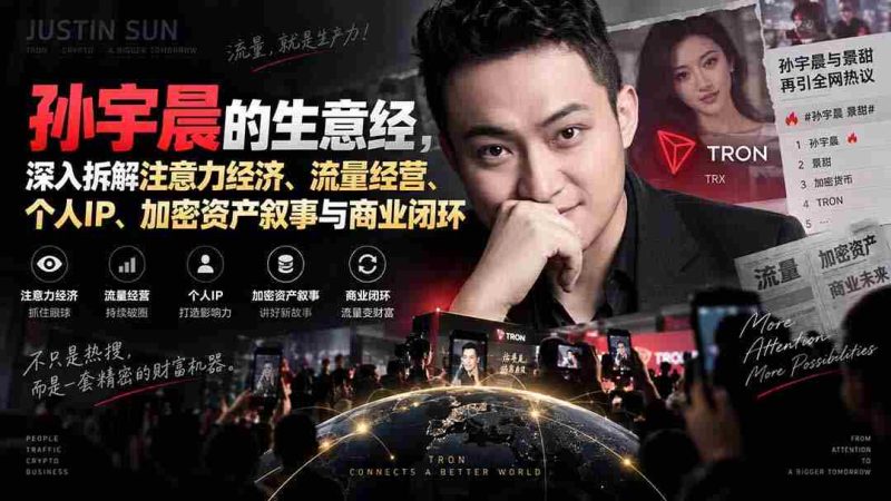 (20290期)某星球精华文章——孙宇晨的生意经,深入拆解注意力经济、流量经营、个人IP、加密资产叙事与商业闭环-有道网创