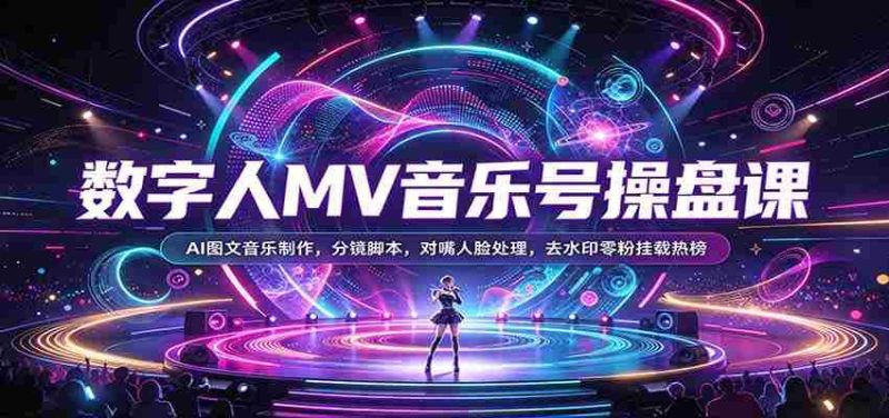 AI音乐制作达人养成记:揭秘数字人MV全流程,从分镜脚本到去水印技巧!-有道网创