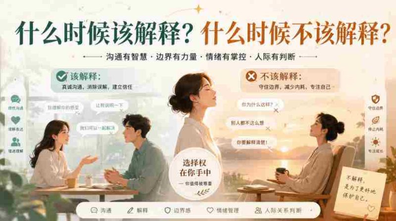 付费文章:什么时候该解释?什么时候不该解释?-有道网创