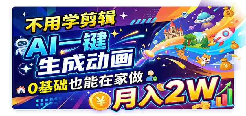 人工智能动画风头正劲!单笔收益高达500至800元,全流程自动派单,新手轻松月入两万加-有道网创