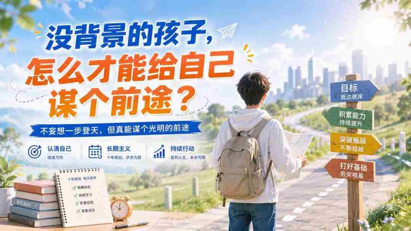（20181期）付费文章：没背景的孩子，怎么才能给自己谋个前途？-有道网创