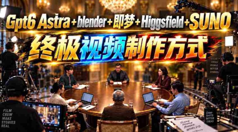 揭开GPT-6与Suno的神秘面纱:Astra、Blender、即梦、Higgsfield联手打造视频制作新纪元!-有道网创