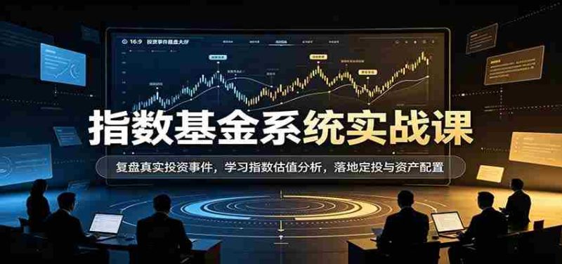 实战解析指数基金:深度复盘投资案例,掌握估值技巧,实操定投与资产布局策略-有道网创