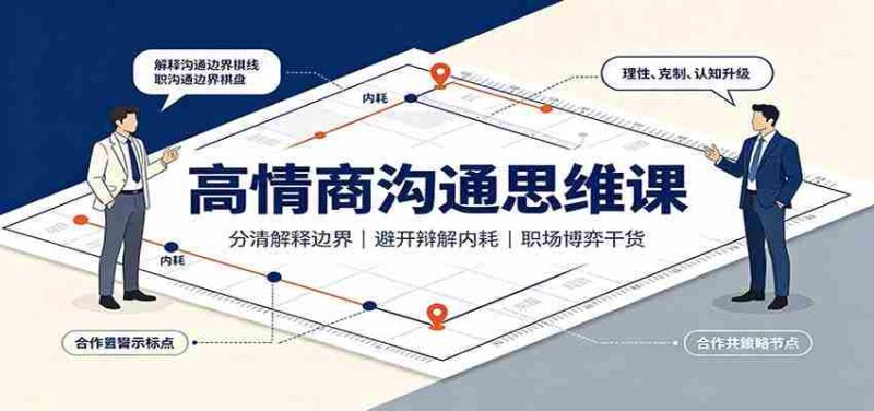 高情商沟通思维课:分清解释边界,避开辩解内耗,职场博弈干货-有道网创