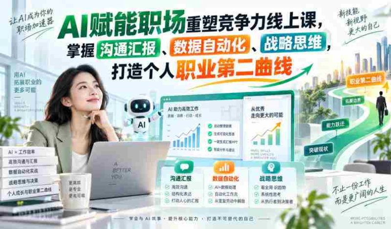 数字化时代职场新技能:AI助力,提升沟通、自动化和数据战略,拓展职业发展新维度-有道网创