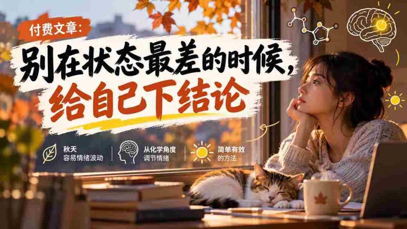 【无水印】某付费文章：别在状态最差的时候，给自己下结论-有道网创