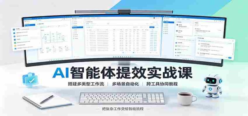 AI智能体提效实战课:搭建多类型工作流,多场景自动化,跨工具协同教程-有道网创