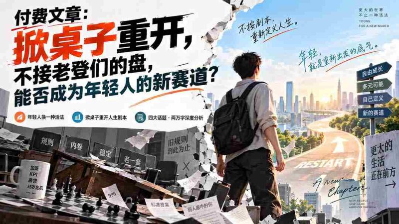 重燃青春激情,拒绝陈规束缚,年轻一代的新出路在何方?-有道网创
