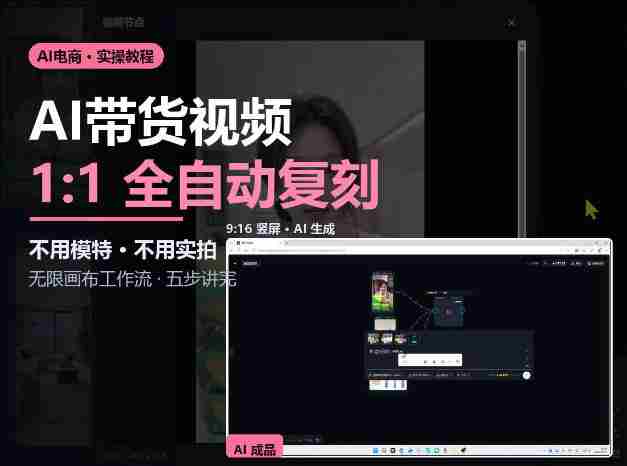 AI赋能带货新潮流:无需模特与实拍,复刻视频制作全攻略-有道网创