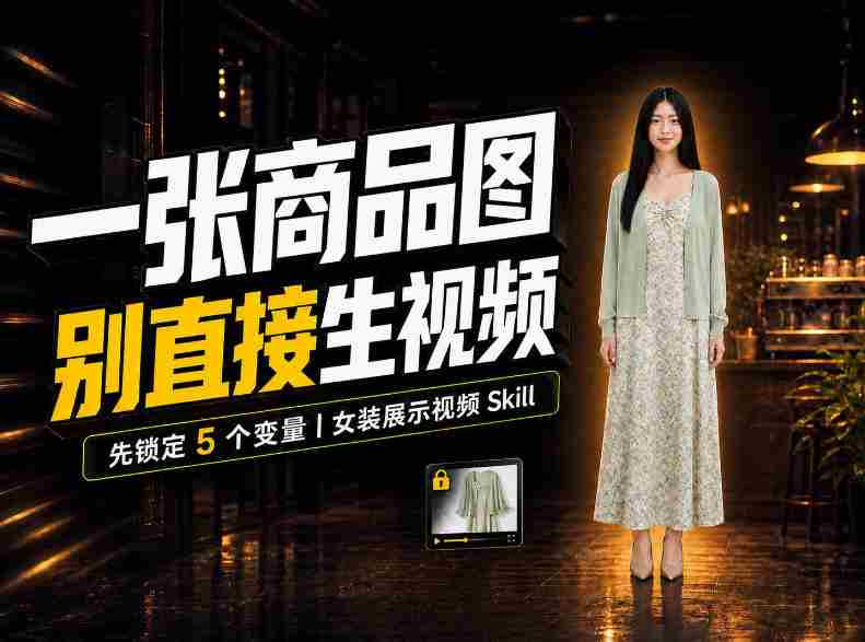 AI女装视频频频翻车?症结并非提示词,Skill女装展示技术聚焦五大关键变量!-有道网创