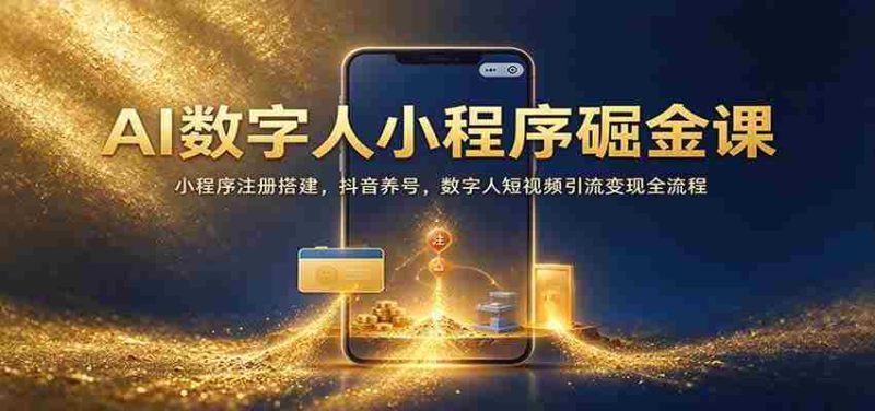 AI数字人应用搭建攻略:从小程序注册到抖音运营,揭秘数字人短视频引流赚钱全技巧-有道网创